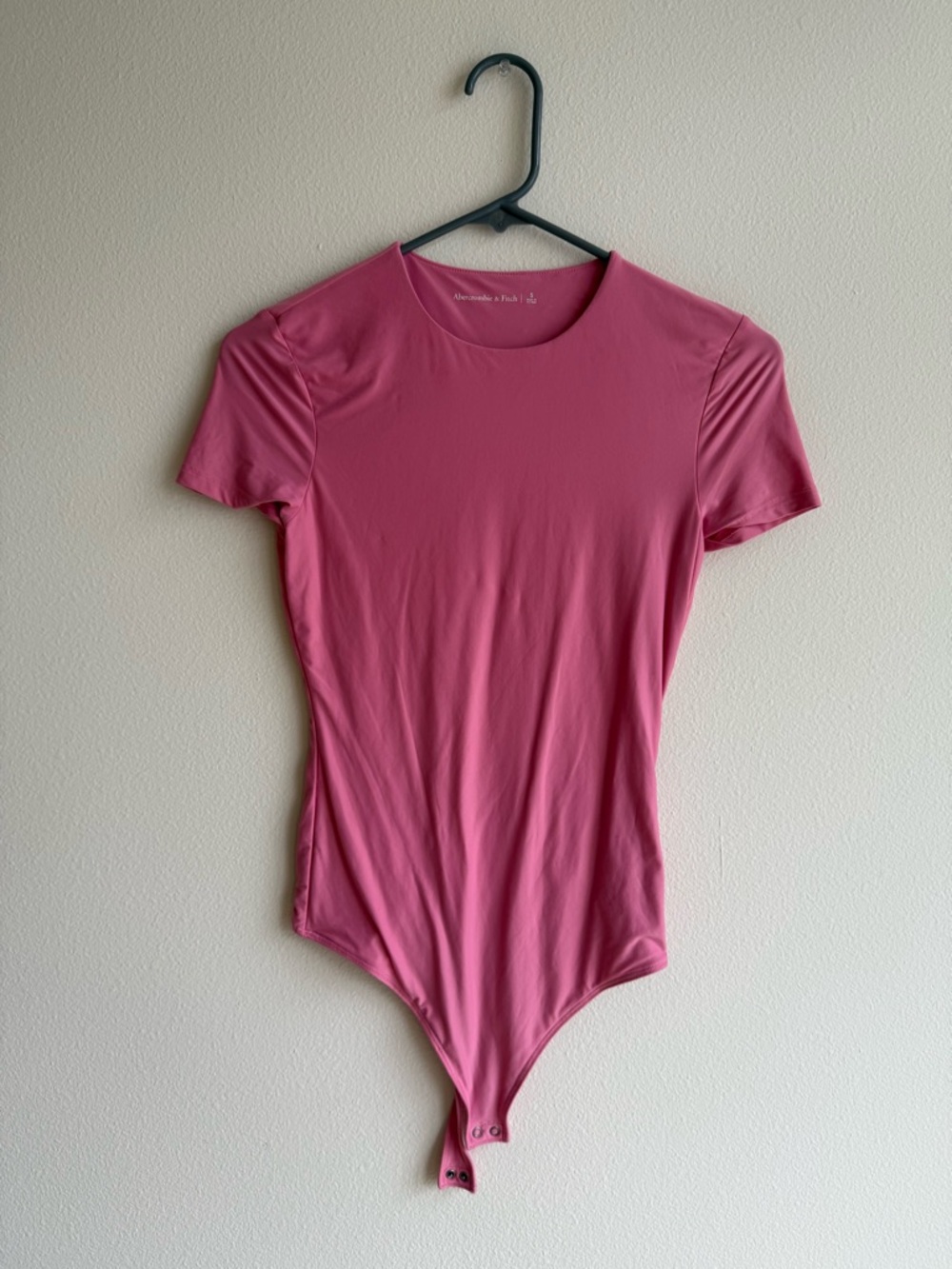Abercrombie & Fitch Rose Pink Short-Sleeve Bodysuit